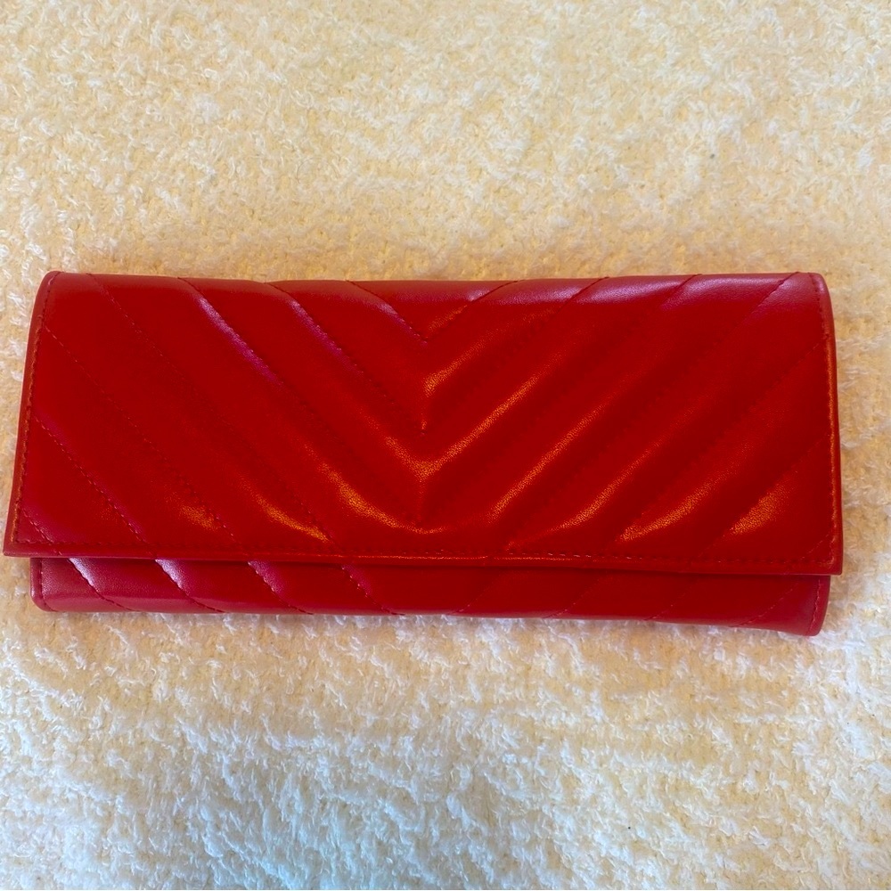 Red Leather Heritage by WOLF Jewelry Holder/Wallet/Clutch